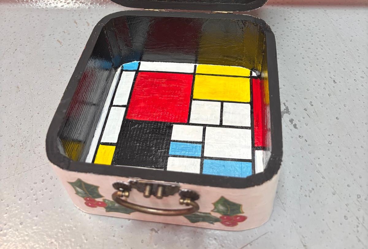 Caja Navideña — Vista Interior Inferior